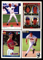 CHIPPER JONES ROOKIE BASEBALL CARD LOT