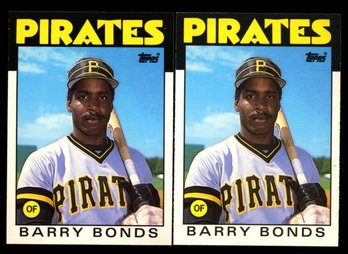 1986 TOPPS TRADED BARRY BONDS ROOKIE BASEBALL CARD LOT