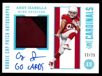 2019 ENCASED #D' /25 AUTP ANDY ISABELLA ROOKIE FOOTBALL CARD