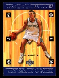 1999 UPPER DECK DIRK NOWITSKI ROOKIE BASKETBALL CARD
