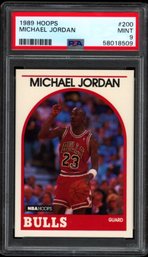 1989 HOOPS MICHAEL JORDAN PSA 9 BASKETBALL CARD