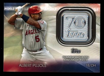 2021 TOPPS LOGO PATCH ALBERT PUJOLSBASEBALL CARD