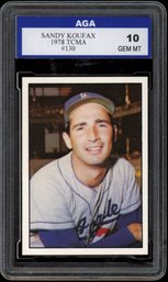 1978 TCMA SANDY KOUFAX AGA 10 BASEBALL CARD