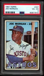 1967 TOPPS JOE MORGAN PSA 4 BASEBALL CARD