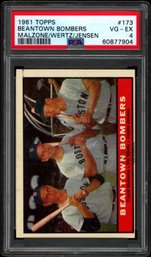 1961 TOPPS BOMBERS PSA 4 BASEBALL CARD