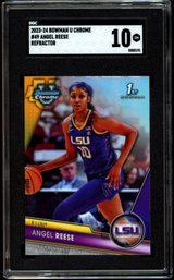 2023 BOWMAN U REFRACTOR ANGEL REESE ROOKIE SGC 10 BASKETBALL CARD