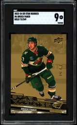 2023 UPPER DECK GOLD BROCK FABER ROOKIE SGC 9 HOCKEY CARD