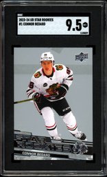 2023 UPPER DECK CONNOR BEDARD ROOKIE SGC 9 HOCKEY CARD