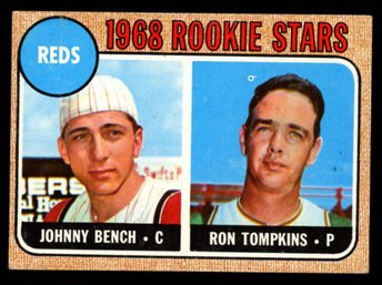 1968 TOPPS JOHNNY BENCH ROOKIE BASEBALL CARD