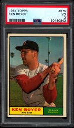 1961 TOPPS BASEBALL KEN BOYER PSA 3