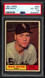 1961 TOPPS BASEBALL BOB SHAW PSA 4.5