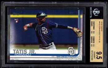 FERNANDO TATIS JR ROOKIE BASEBALL CARD BECKETT 9.5