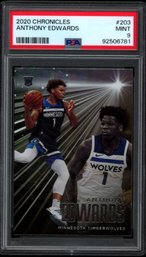 ANTHONY EDWARDS ROOKIE BASKETBALL CARD PSA 9