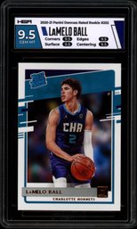 LAMELO BALL ROOKIE BASKETBALL CARD GRADED HGA 9.5