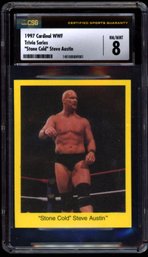 Graded Near Mint 8 Stone Cold Steve Austin WWE Wrestling Rookie Card