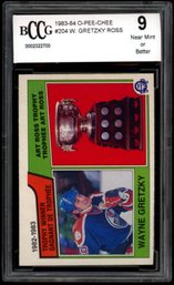 Graded Near Mint 9 Wayne Gretzky Hockey Card