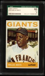 1964 TOPPS BASEBALL WILLIE MAYS SGC 5