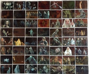 THE LORD OF THE RINGS TRILOGY TOPPS CHROME TRADING CARD COMPLETE SET (1-100)