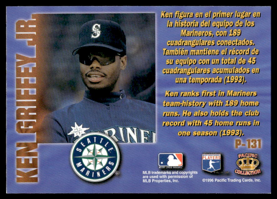 1996 Pacific Ken Griffey Jr BASEBALL CARD #65546 | Auctionninja.com