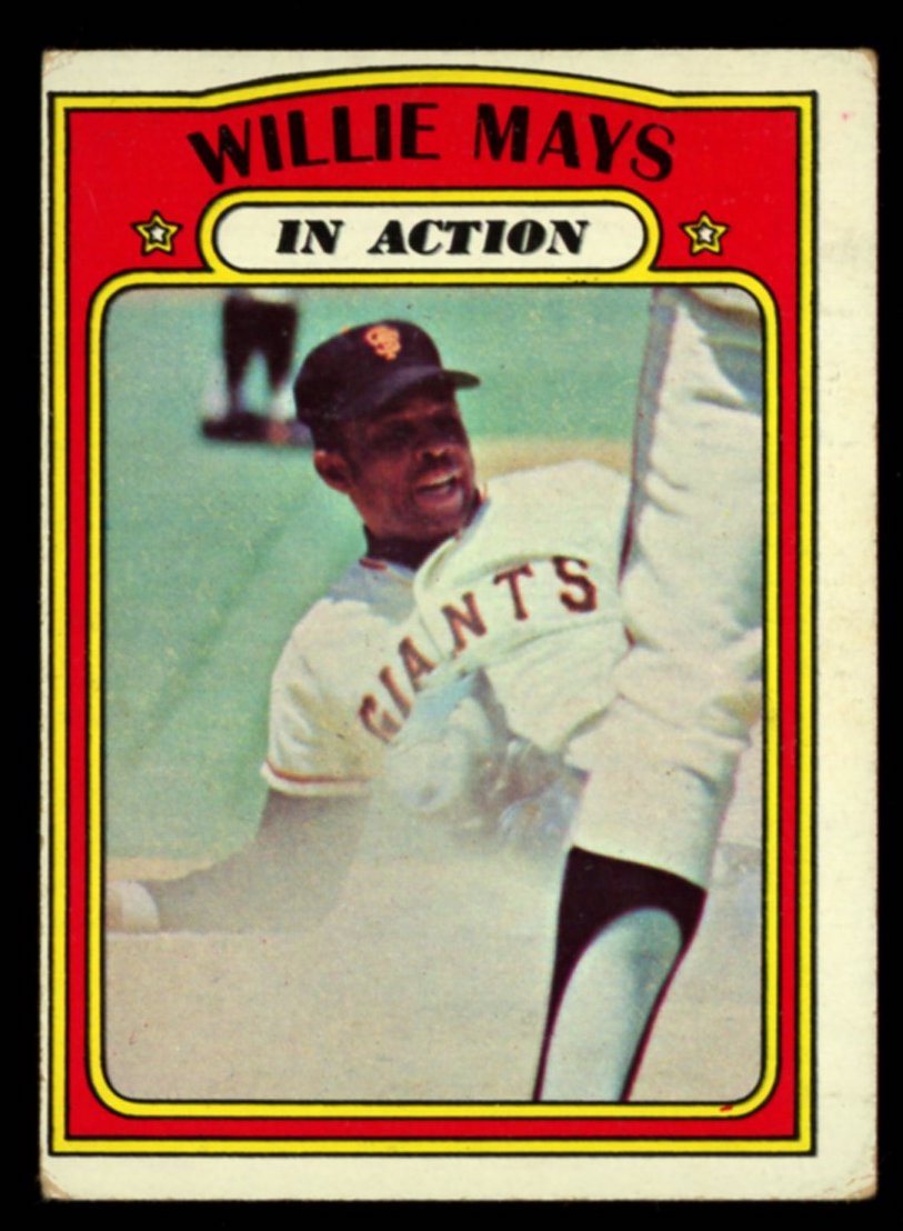 1972 WILLIE MAYS BASEBALL CARD #60717 | Auctionninja.com