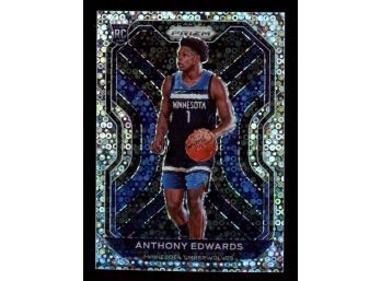 2020-21 Prizm Anthony Edwards Fast Break Variation Silver Disco #258 Rookie RC