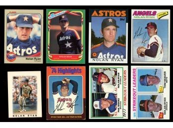 Nolan Ryan Lot Of 8