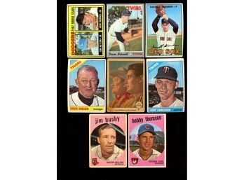 TOPPS BASEBALL CARDS 1959-1970 Lot Of 9