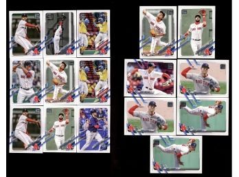 2021 Topps Baseball Update Boston Red Sox Lot Of 16