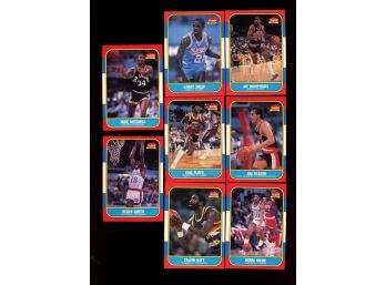 1986 FLEER BASKETBALL LOT OF 8