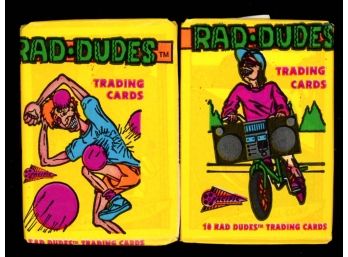 1990 PACIFIC RAD DUDES TRADING CARD PACKS