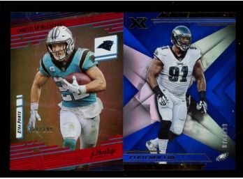 CHRISTIAN MCCAFFREY #'D /299  & FLETCHER COX #'D /199