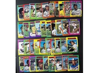 1975 TOPPS BASEBALL LOT OF 40