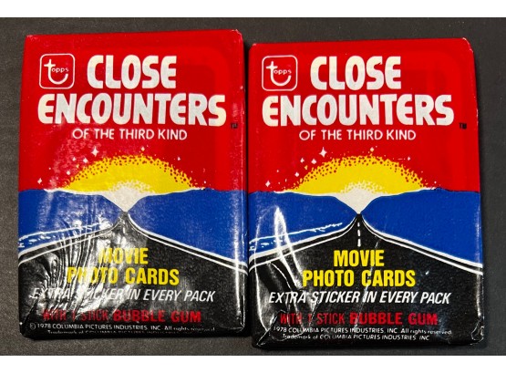 CLOSE ENCOUNTERS OF THE THIRD KIND TRADING CARD FACTORY SEALED PACKS