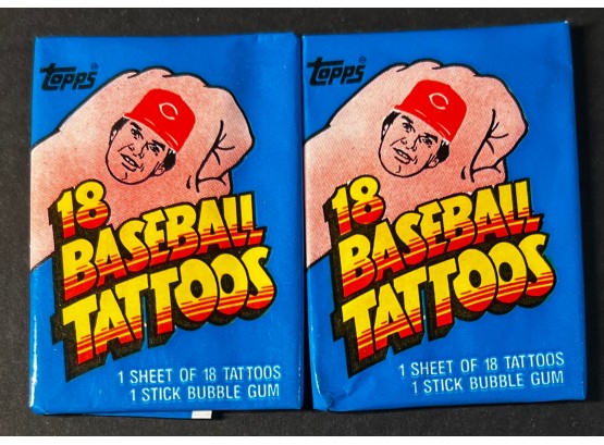 1986 TOPPS BASEBALL TATTOOS FACTORY SEALED PACKS