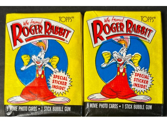 ROGER RABBIT TRADING CARD FACTORY SEALED PACKS