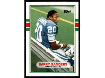 1989 TOPPS BARRY SANDERS ROOKIE FOOTBALL CARD