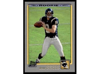 2001 TOPPS DREW BREES ROOKIE FOOTBALL CARD