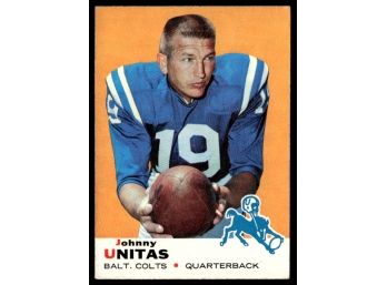 1969 JOHNNY UNITAS TOPPS FOOTBALL CARD