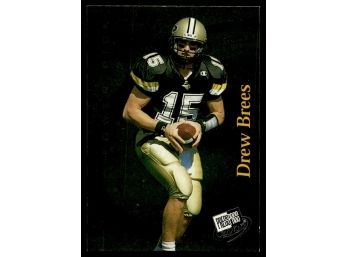 2001 PRESS PASS DREW BREES ROOKIE FOOTBALL CARD