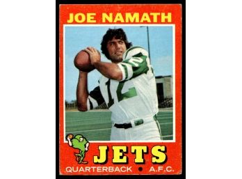 1971 TOPPS JOE NAMATH FOOTBALL CARD