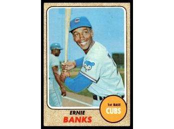 1968 TOPPS ERNIE BANKS BASEBALL CARD