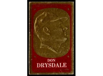 1965 TOPPS EMBOSSED DON DRYSDALE BASEBALL CARD