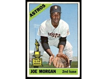 1966 TOPPS JOE MORGAN ROOKIE BASEBALL CARD
