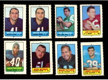 1969 TOPPS STAMPS GALE SAYERS PICOLLO ROOKIES FOOTBALL CARDS