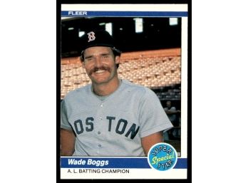1984 FLEER WADE BOGGS ROOKIE BASEBALL CARD