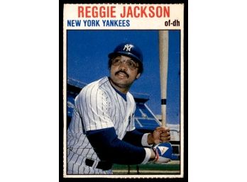 1976 HOSTESS REGGIE JACKSON HAND CUT BASEBALL CARD