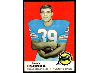 1969 LARRY CSONKA ROOKIE TOPPS FOOTBALL CARD