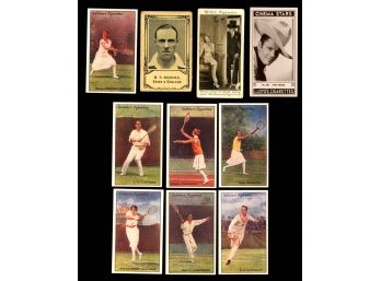 EARLY 1900S CIGARATTE CARDS TENNIS MOVIES AND TV