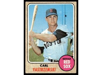 1968 TOPPS CARL YASTRZEMSKI BASEBLAL CARD