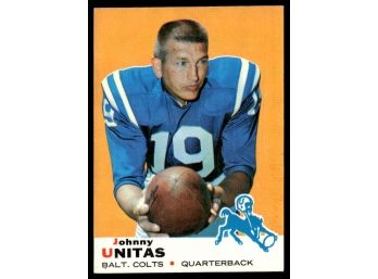 1969 TOPPS JOHNNY UNITAS FOOTBALL CARD